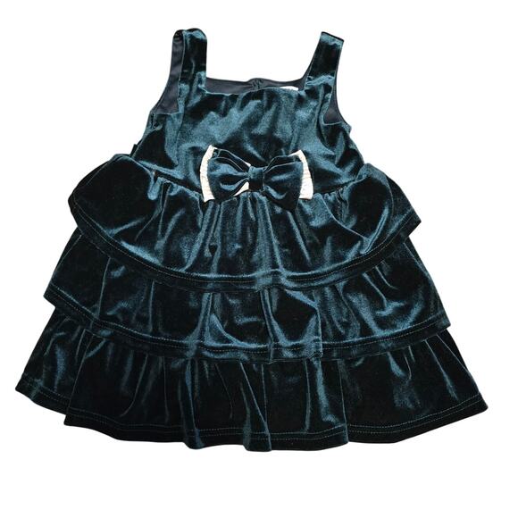 Blueberi Boulevard Other - Blueberi Boulavard green velvet dress 2t